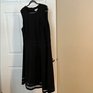Calvin Klein Black Midi Dress